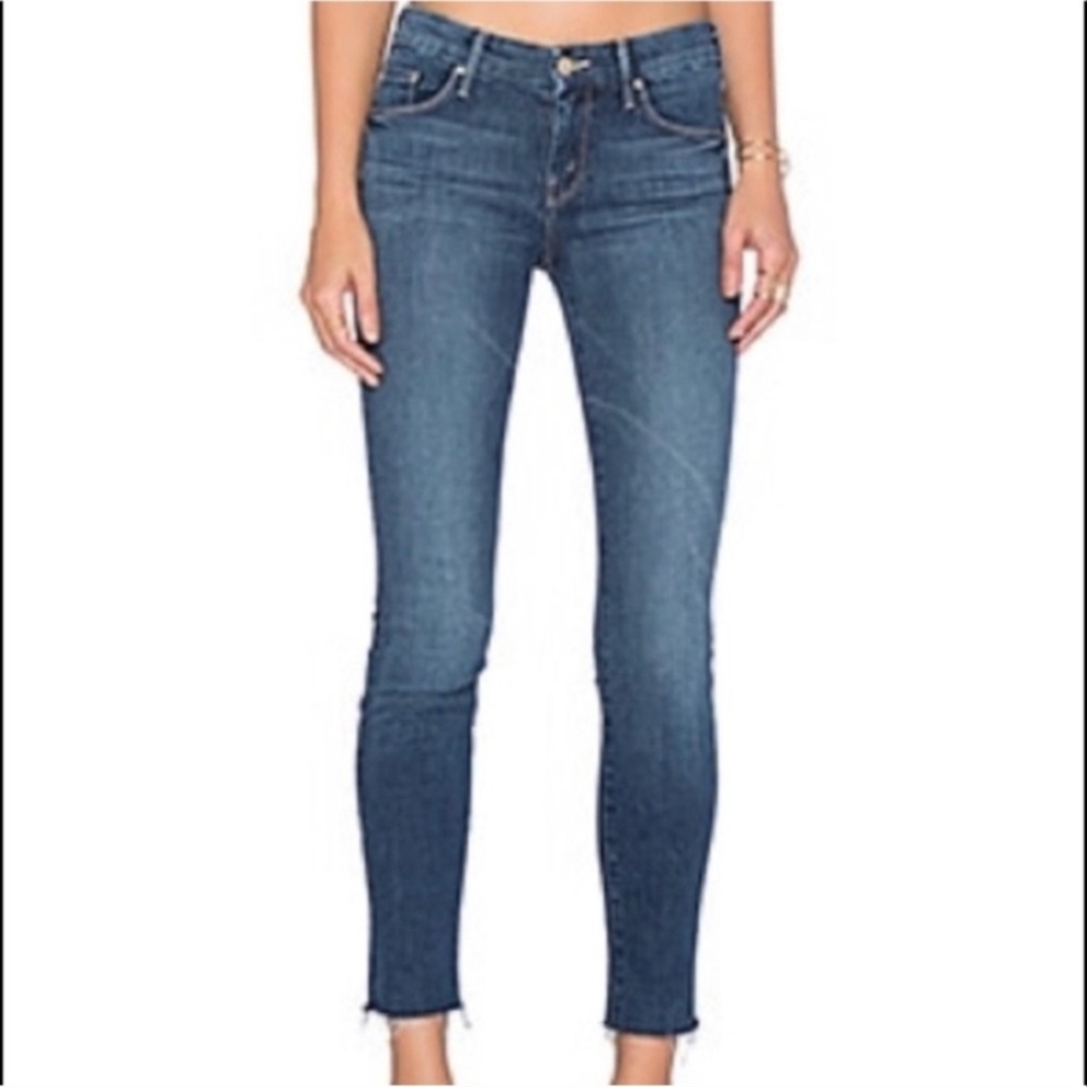 MOTHER The Looker Ankle Fray Girl Crush Jeans - Picture 2 of 9
